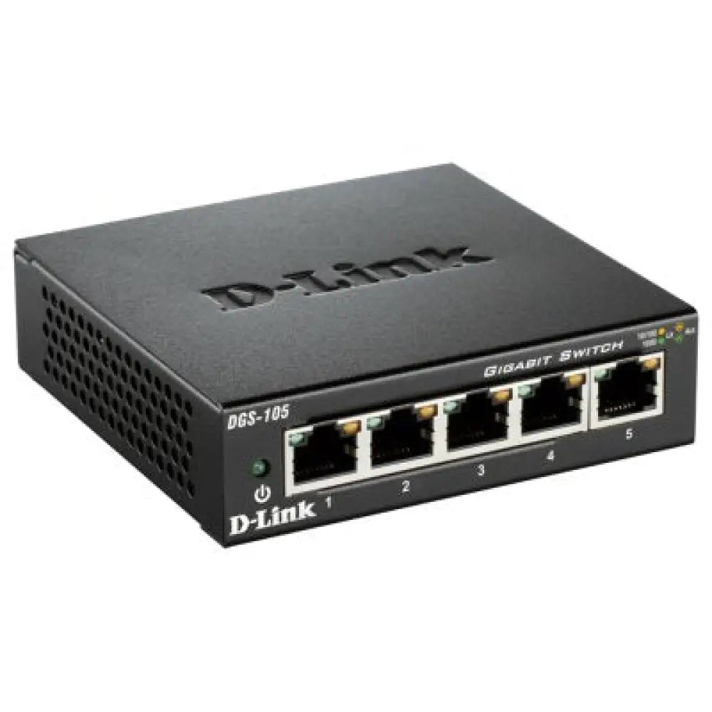 D-Link DGS-105 Switch 5xGB Metal - detalle
