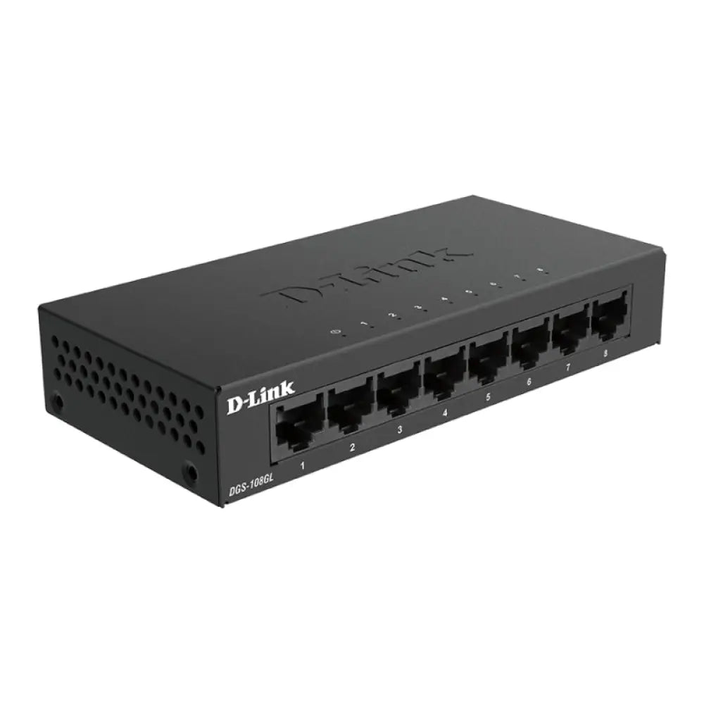 D-Link DGS-108GL Switch 8xGB Metal Plug&Play - detalle