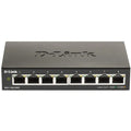 Interruptor de sobremesa D-Link DGS-1100-08V2/E con 8 puertos GbE y funciones L2 para redes empresariales.