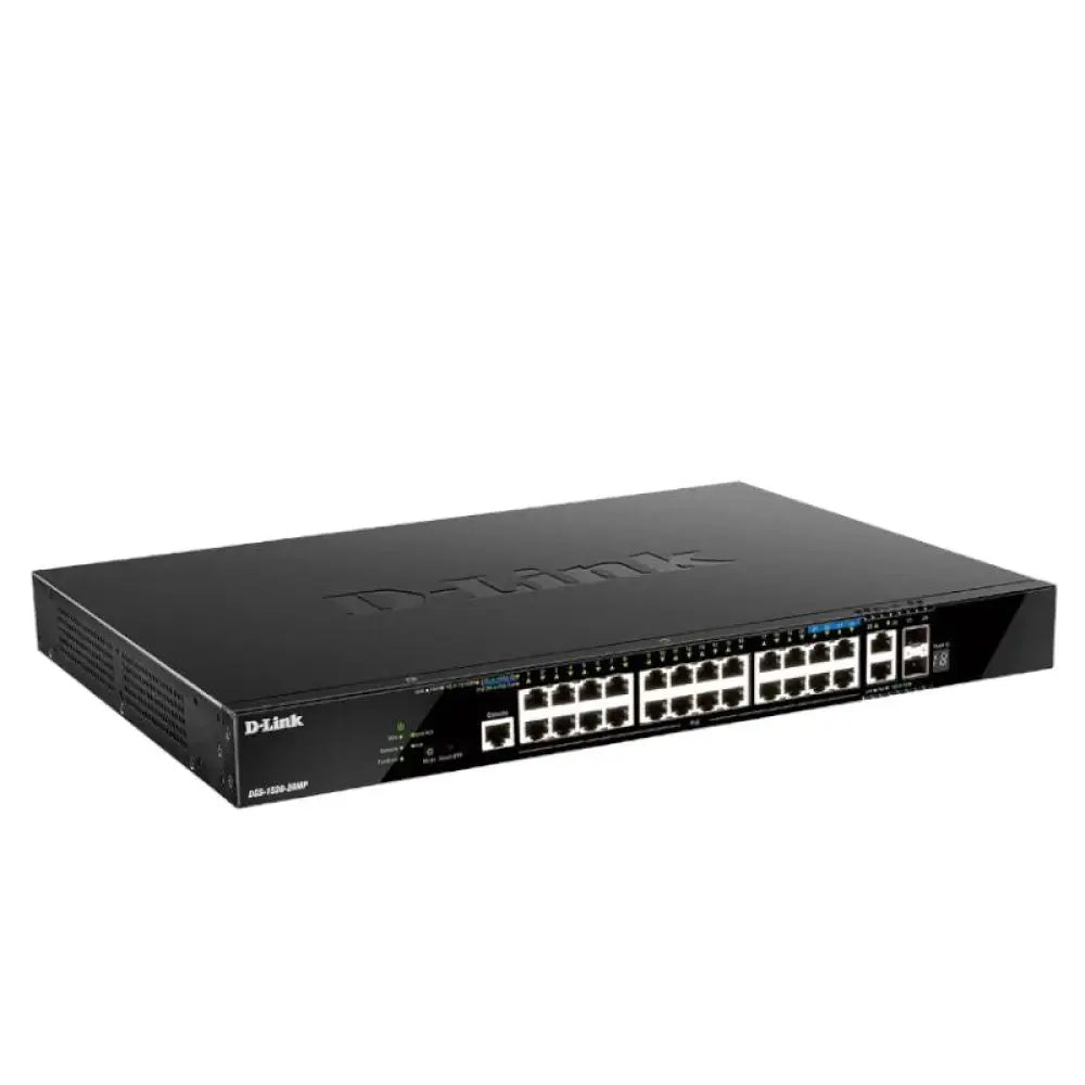 D-Link DGS-1520-28MP/E Switch 20xGbE PoE 2x10 SFP+ - detalle