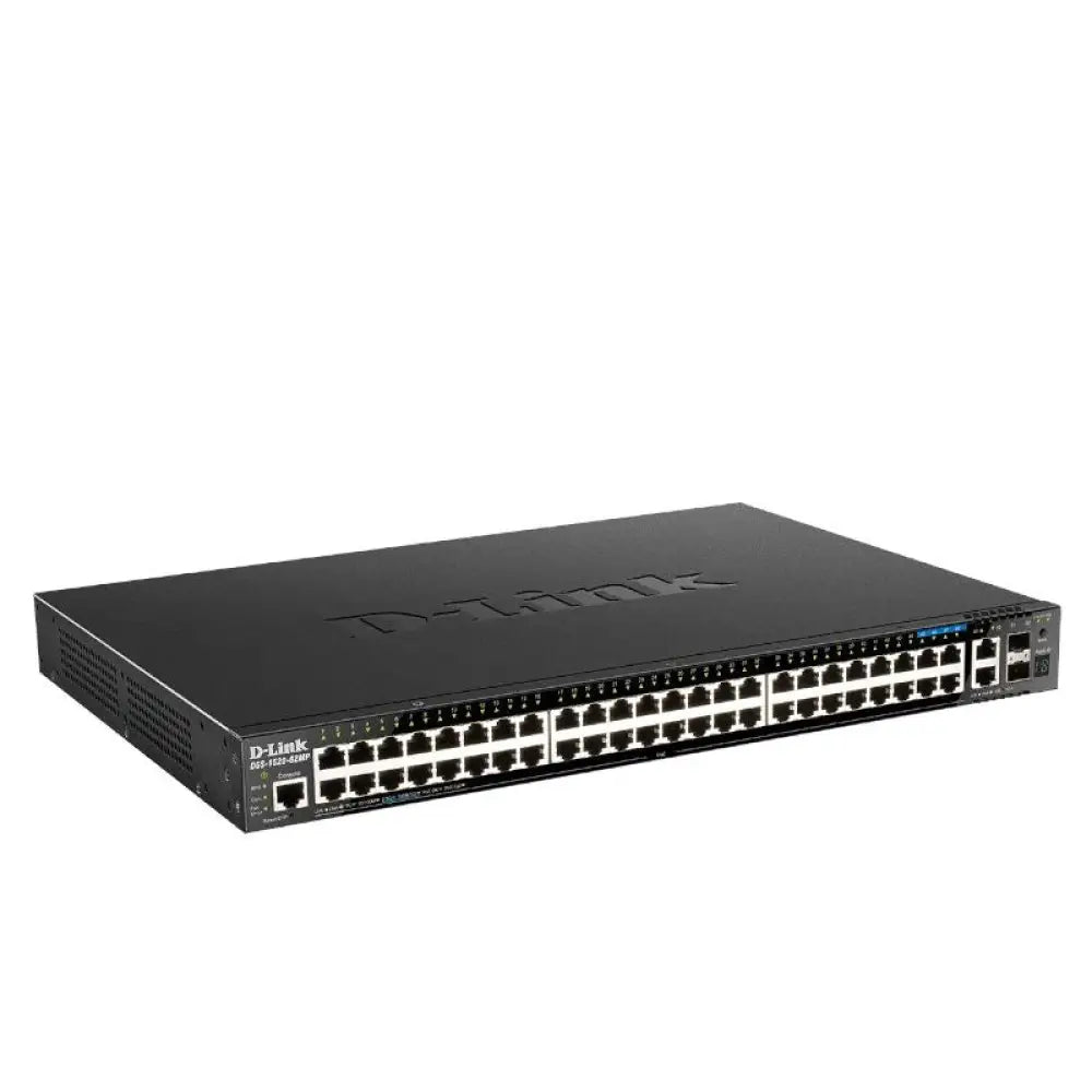 D-Link DGS-1520-52MP/E Switch 44xGbE PoE 2x10 SFP+ - detalle