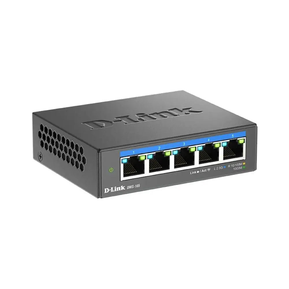D-Link DMS-105 5x2.5MGb Unmanaged Switch - detalle