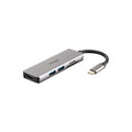 Hub USB D-Link DUB-M530 con puertos HDMI, 2 USB 3.0, USB-C, ranura SD y MicroSD para dispositivos USB.