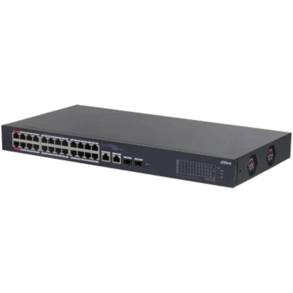 Dahua Technology DH-CS4226-24ET-240 switch Gestionado L2 Gigabit Ethernet (10/100/1000) Energía sobre Ethernet (PoE) Negro - detalle