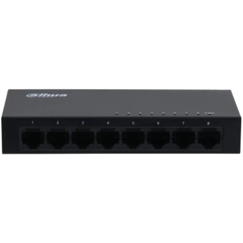 Dahua Technology DH-SG1008 switch No administrado L2 Gigabit Ethernet (10/100/1000) Negro - detalle