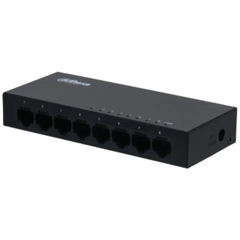 Dahua Technology DH-SG1008 switch No administrado L2 Gigabit Ethernet (10/100/1000) Negro - detalle