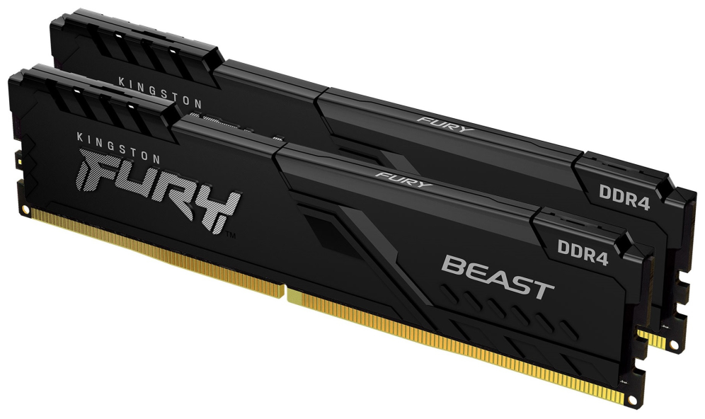 DDR4 KINGSTON 2x 8GB 3200 FURY BEAST NEGRO