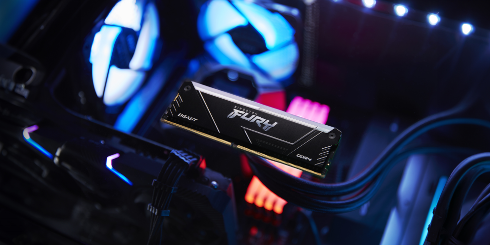 DDR4 KINGSTON 8GB 3200 FURY BEAST RGB - detalle