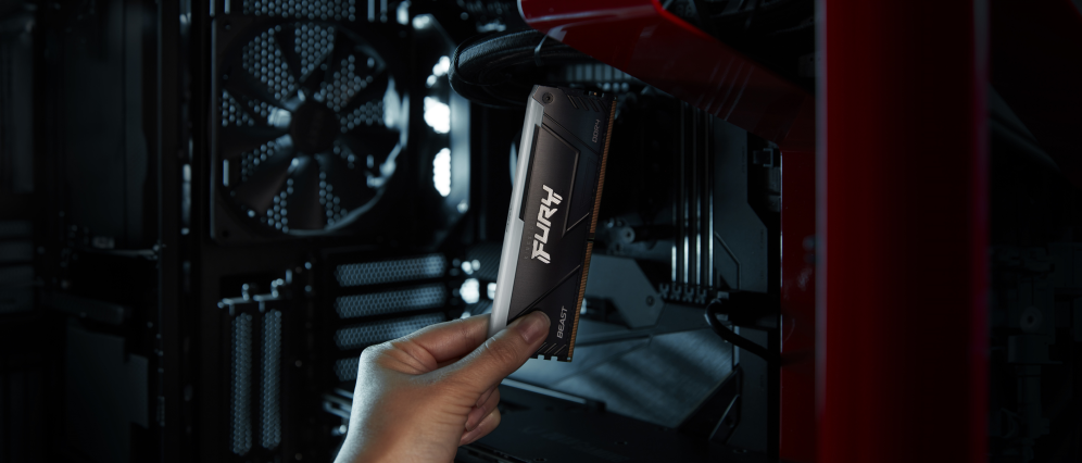 DDR4 KINGSTON FURY BEAST 16GB 3200 RGB - detalle