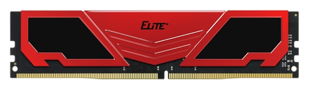 DDR4 TEAMGROUP ELITE HEATSINK 16GB 3200 NEGRO / ROJO
