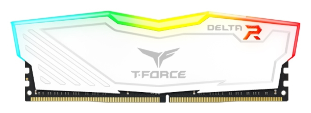 DDR4 TEAMGROUP T-FORCE DELTA RGB 16GB X1 3200 BLANCO