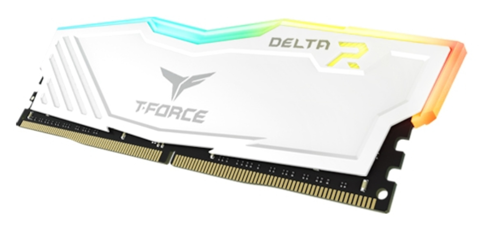 DDR4 TEAMGROUP T-FORCE DELTA RGB 8GB X2 3200 BLANCO - detalle