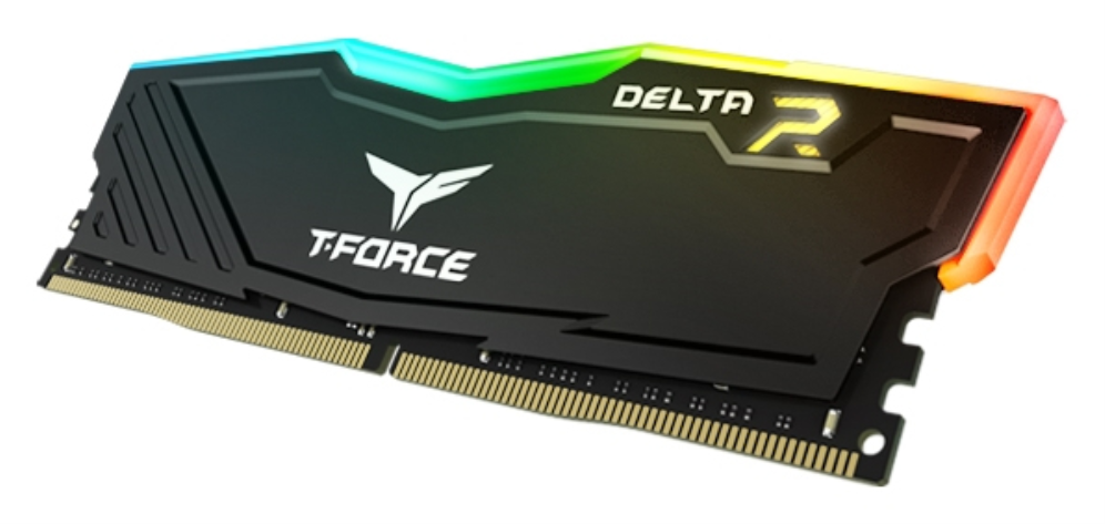 DDR4 TEAMGROUP T-FORCE DELTA RGB 8GB X2 3200 NEGRO - detalle
