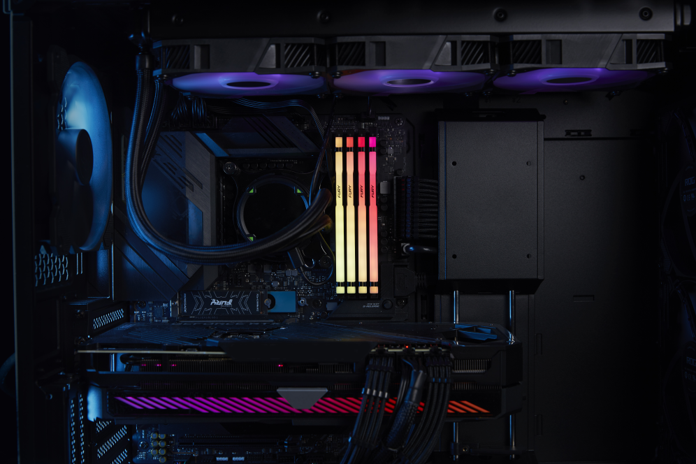 DDR5 KINGSTON 32GB 6000 FURY BEAST RGB - detalle