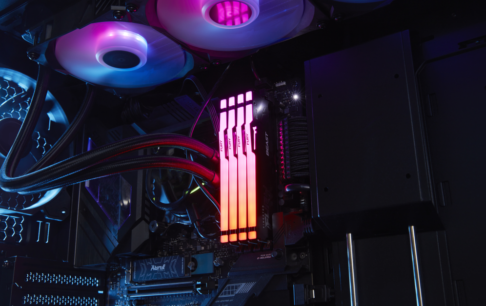 DDR5 KINGSTON 32GB 6000 FURY BEAST RGB - detalle