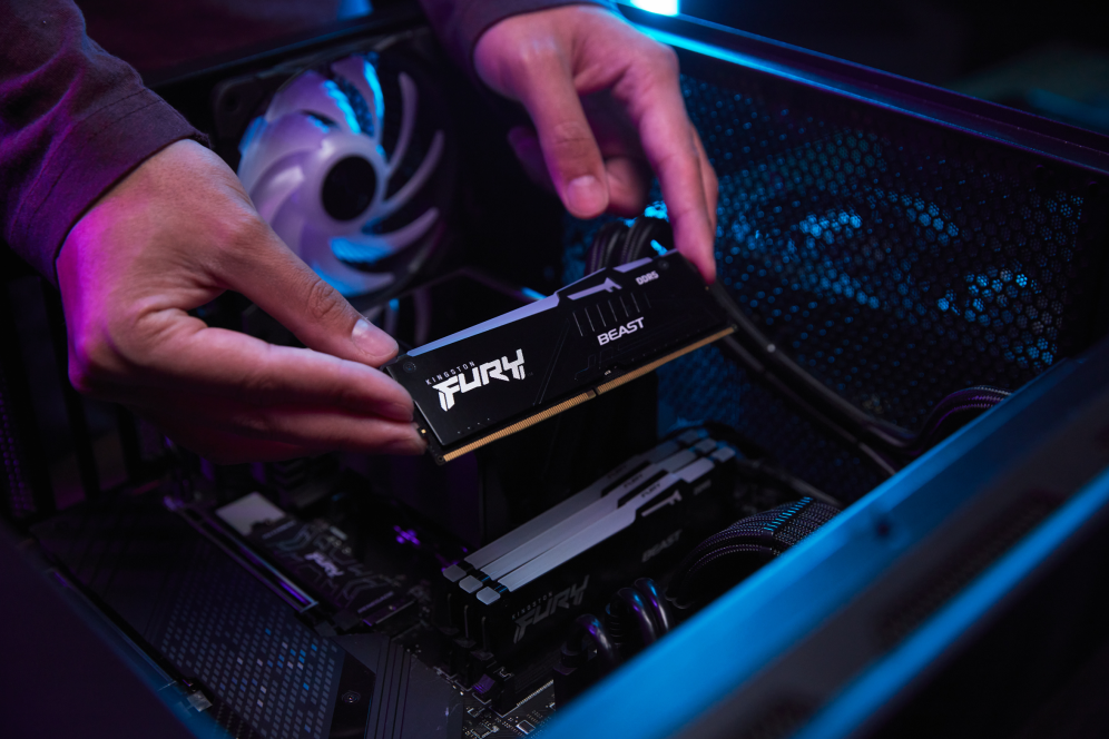 DDR5 KINGSTON 32GB 6000 FURY BEAST RGB - detalle