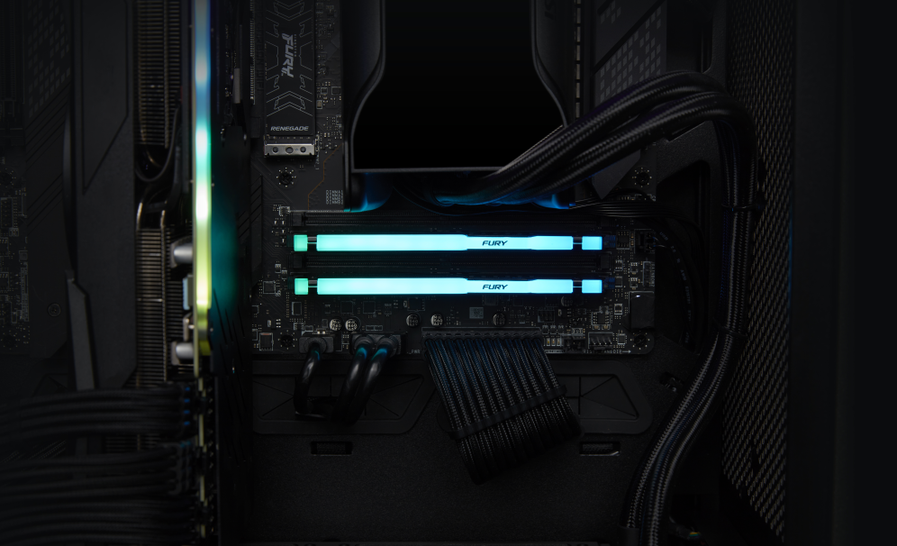DDR5 KINGSTON 32GB 6000 FURY BEAST RGB - detalle