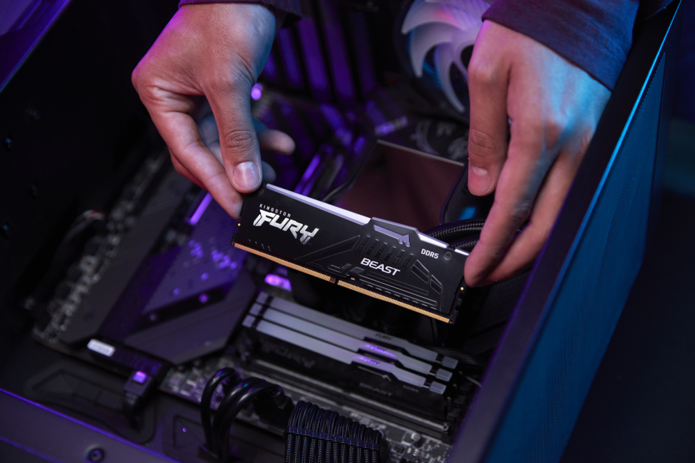 DDR5 KINGSTON 32GB 6000 FURY BEAST RGB - detalle