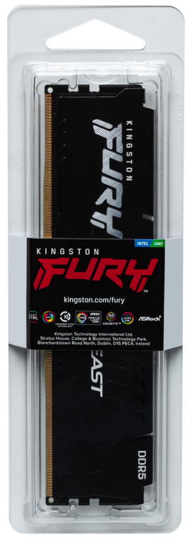 DDR5 KINGSTON FURY BEAST 16GB 5600 NEGRO - detalle