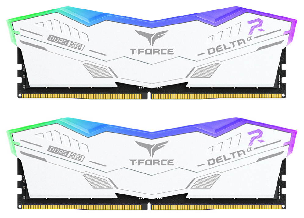 DDR5 TEAMGROUP T-FORCE DELTA RGB 16GB X2 6000 NEGRO CL30-39-39-76 1.4V