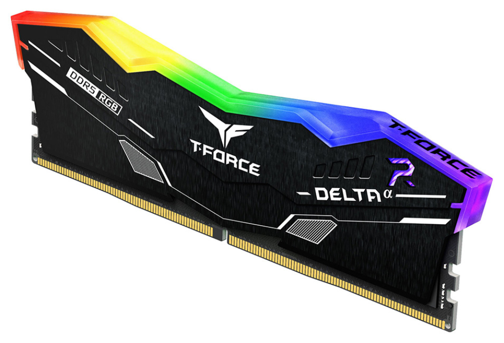 DDR5 TEAMGROUP T-FORCE DELTA RGB 16GB X2 6000 NEGRO CL30-39-39-76 1.4V - detalle