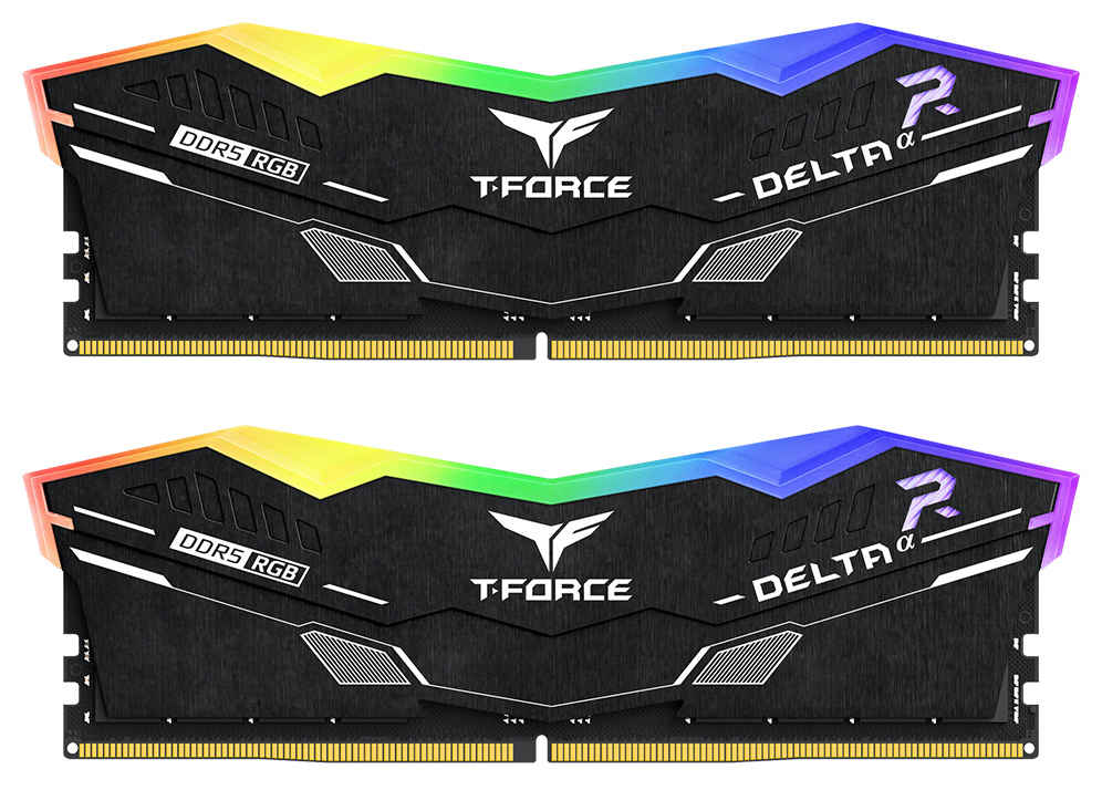 DDR5 TEAMGROUP T-FORCE DELTA RGB 16GB X2 6000 NEGRO CL30-39-39-76 1.4V