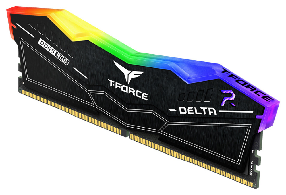 DDR5 TEAMGROUP T-FORCE DELTA RGB 16GB X2 6000 NEGRO - detalle