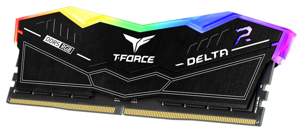 DDR5 TEAMGROUP T-FORCE DELTA RGB 16GB X2 6000 NEGRO - detalle