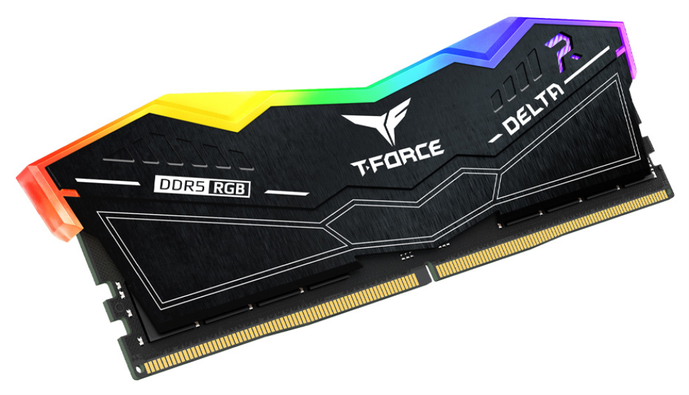 DDR5 TEAMGROUP T-FORCE DELTA RGB 16GB X2 6000 NEGRO - detalle