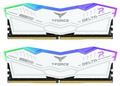 DDR5 TEAMGROUP T-FORCE DELTA RGB 16GB X2 6400 BLANCO