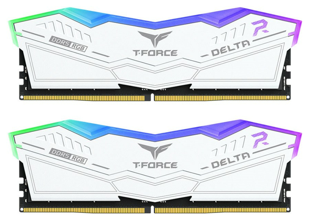 DDR5 TEAMGROUP T-FORCE DELTA RGB 16GB X2 6400 BLANCO