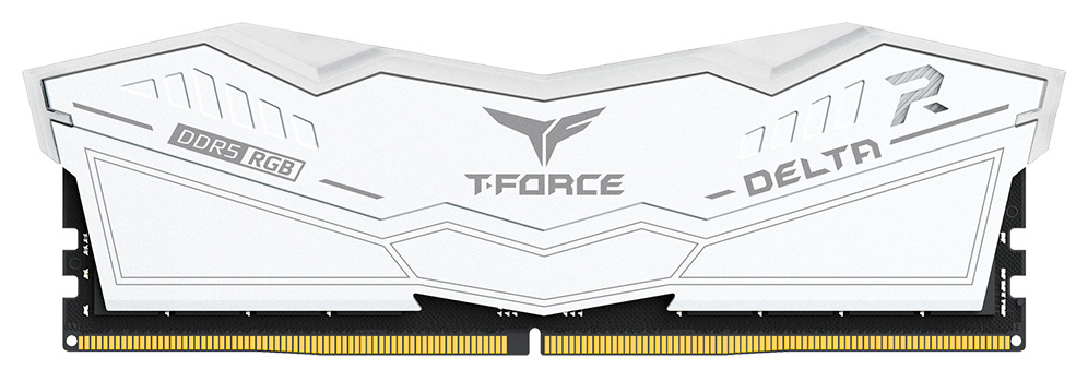 DDR5 TEAMGROUP T-FORCE DELTA RGB 16GB X2 6400 BLANCO - detalle