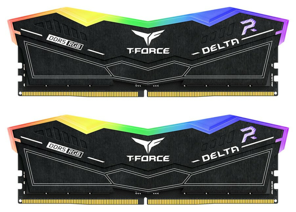 DDR5 TEAMGROUP T-FORCE DELTA RGB 16GB X2 6400 NEGRO