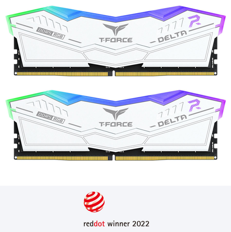 DDR5 TEAMGROUP T-FORCE DELTA RGB 32GB X2 6000 NEGRO CL30-39-39-76 1.4V - detalle