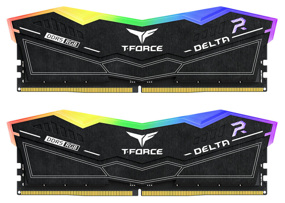 DDR5 TEAMGROUP T-FORCE DELTA RGB 32GB X2 6000 NEGRO