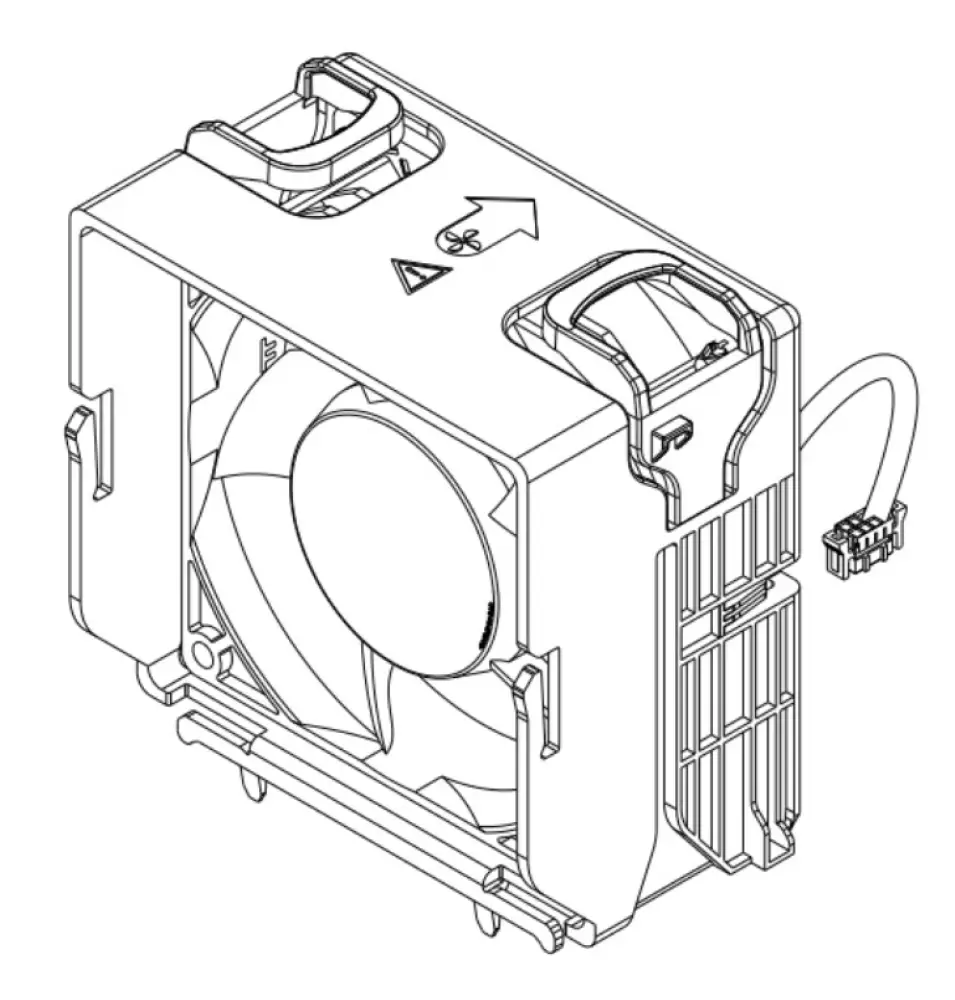 DELL 121-BBBX sistema de refrigeración para ordenador Carcasa del ordenador Ventilador - detalle