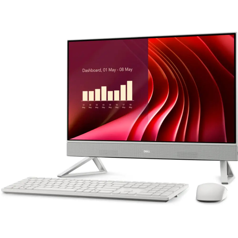 DELL EC24250 Intel Core 7 150U 60.5 cm (23.8") 1920 x 1080 Pixeles PC todo en uno 16 GB DDR5-SDRAM 1 TB SSD Windows 11 Pro Wi-Fi 6E (802.11ax) Perlado. Blanco - detalle