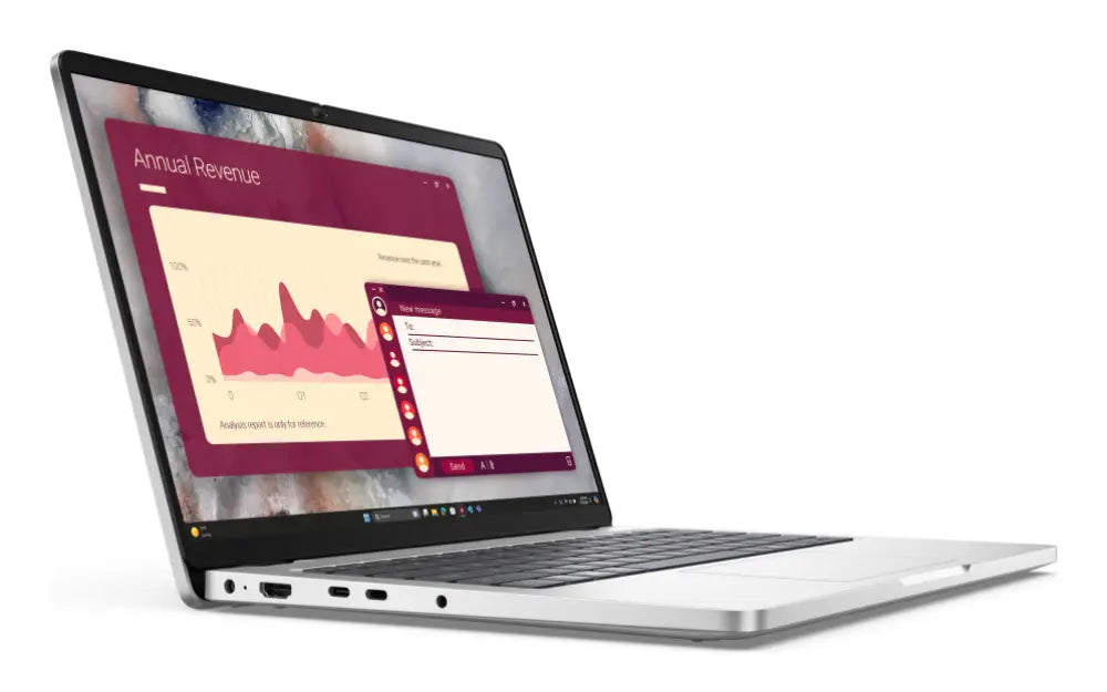 DELL Pro 14 PC14250 Intel Core Ultra 5 235U Portátil 35.6 cm (14") Full HD+ 16 GB DDR5-SDRAM 512 GB SSD Wi-Fi 6E (802.11ax) Windows 11 Pro Español Platino - detalle