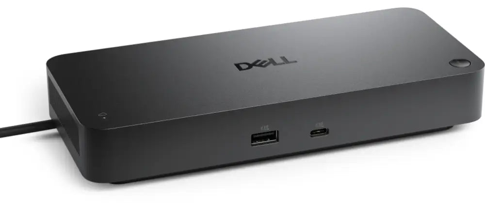 Replicador de puertos DELL Pro Thunderbolt 4 SD25TB4, estación de acoplamiento negra con puertos HDMI y USB-C.