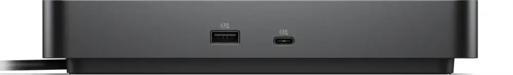 Replicador de puertos DELL WD25 con conexión USB 3.2 Gen 2 Type-C negro, para ampliar puertos en dispositivos compatibles.