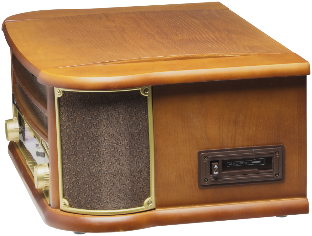 DENVER GIRAD RETRO 33 A 78 RPMFM CD USB CASSETTE ALTAVOCES - detalle