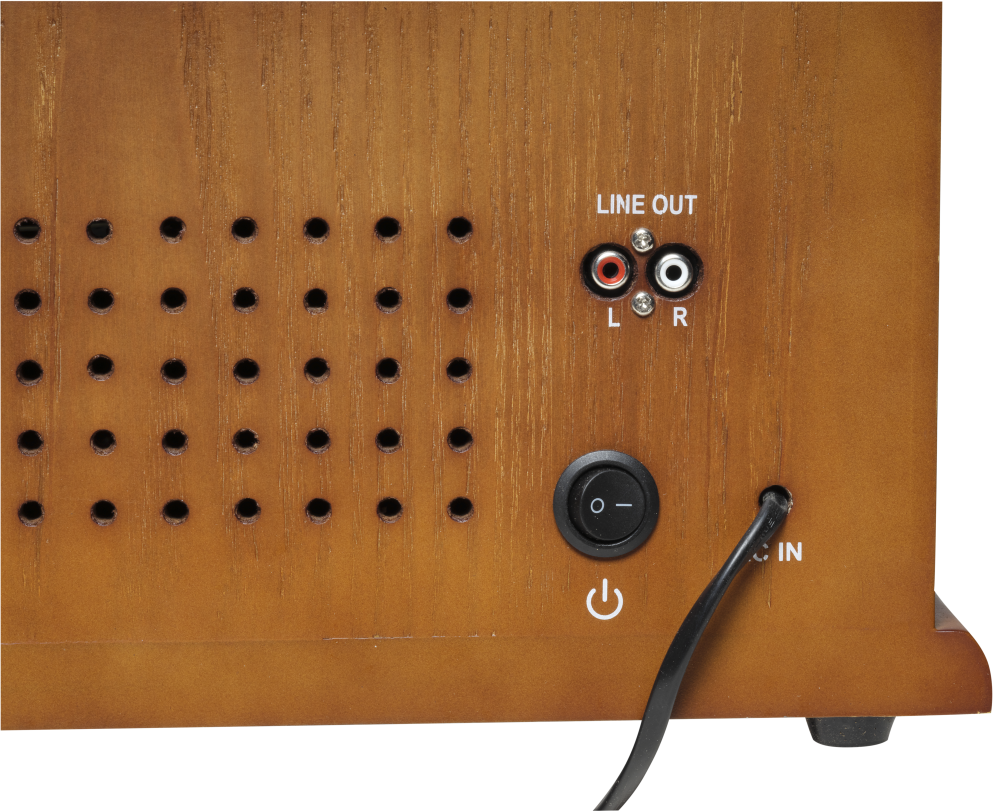 DENVER GIRAD RETRO 33 A 78 RPMFM CD USB CASSETTE ALTAVOCES - detalle