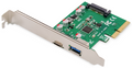 DIGITUS TARJETA PCIE USB TYPE-C + USB-A