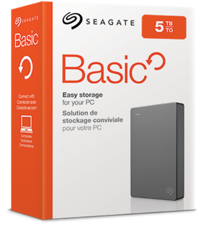 DISCO DURO EXT 2,5" SEAGATE 5TB BASIC NEGRO - detalle
