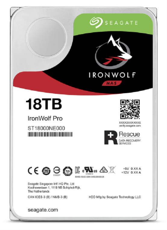 DISCO SEAGATE IRONWOLF PRO 18 TB 3.5 SATA 6GB/S - detalle