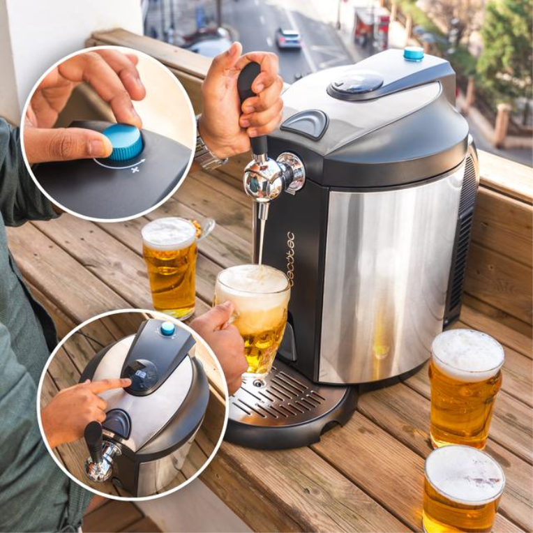 DISPENSADOR CERVEZA CECOTEC 100009 STEEL 5000 - detalle
