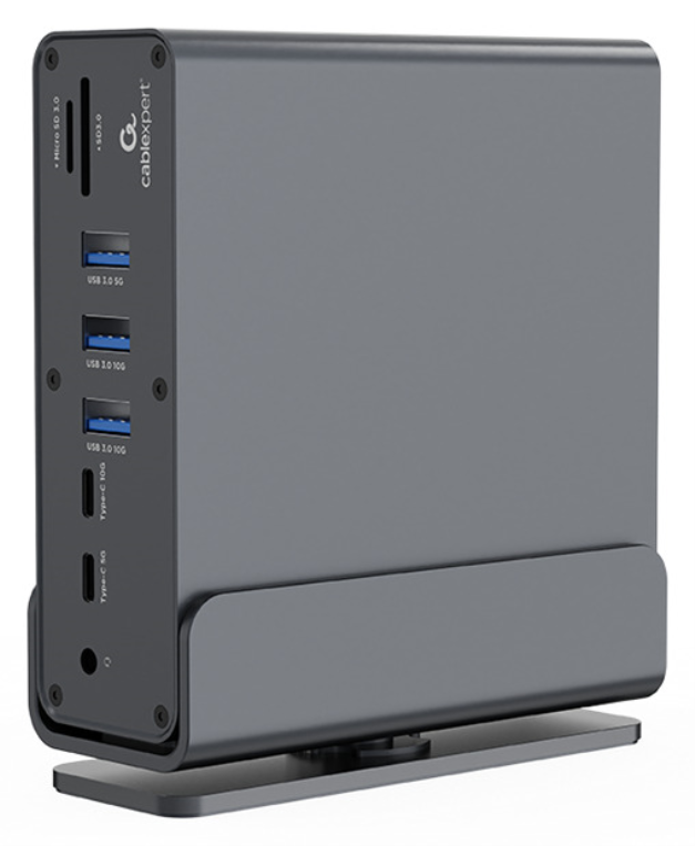 DOCK GEMBIRD A-CF-COMBO15-01 USB-C 15EN1 GRIS