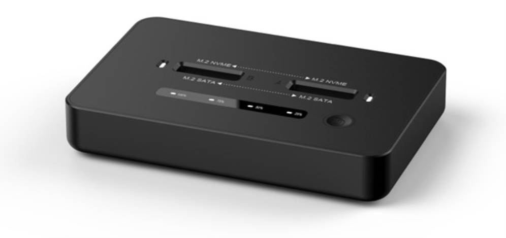 DOCK GEMBIRD DD2-U3M2 USB-C USB-C GRIS - detalle