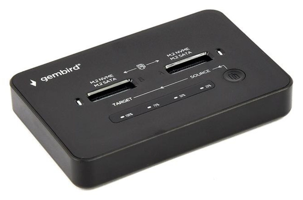 DOCK GEMBIRD DD2-U3M2 USB-C USB-C GRIS - detalle