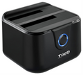 DOCK TOOQ TQDS-802B 2xSATA 2,5"/3,5" USB 3.0, CLONE OTB NEGRO